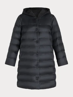 Marina Rinaldi Doudoune en taffetas et toile de nylon déperlante NOIR Discount