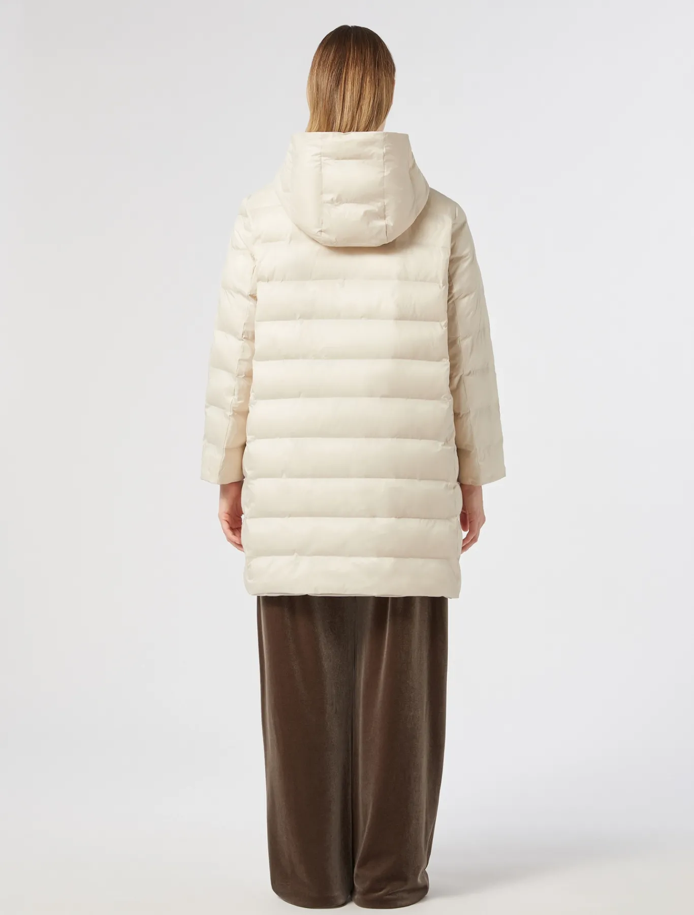 Marina Rinaldi Doudoune en taffetas et toile de nylon déperlante GRISTOURTERELLE New