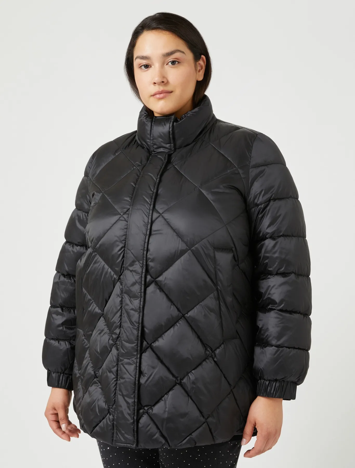 Marina Rinaldi Doudoune en tissu technique NOIR Discount