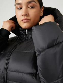Marina Rinaldi Doudoune en tissu technique NOIR Sale