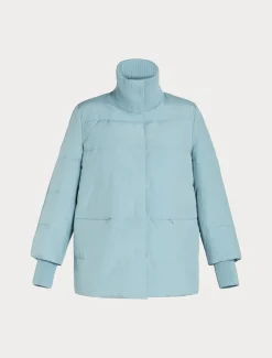 Marina Rinaldi Doudoune en tissu technique GRISBLEU Best