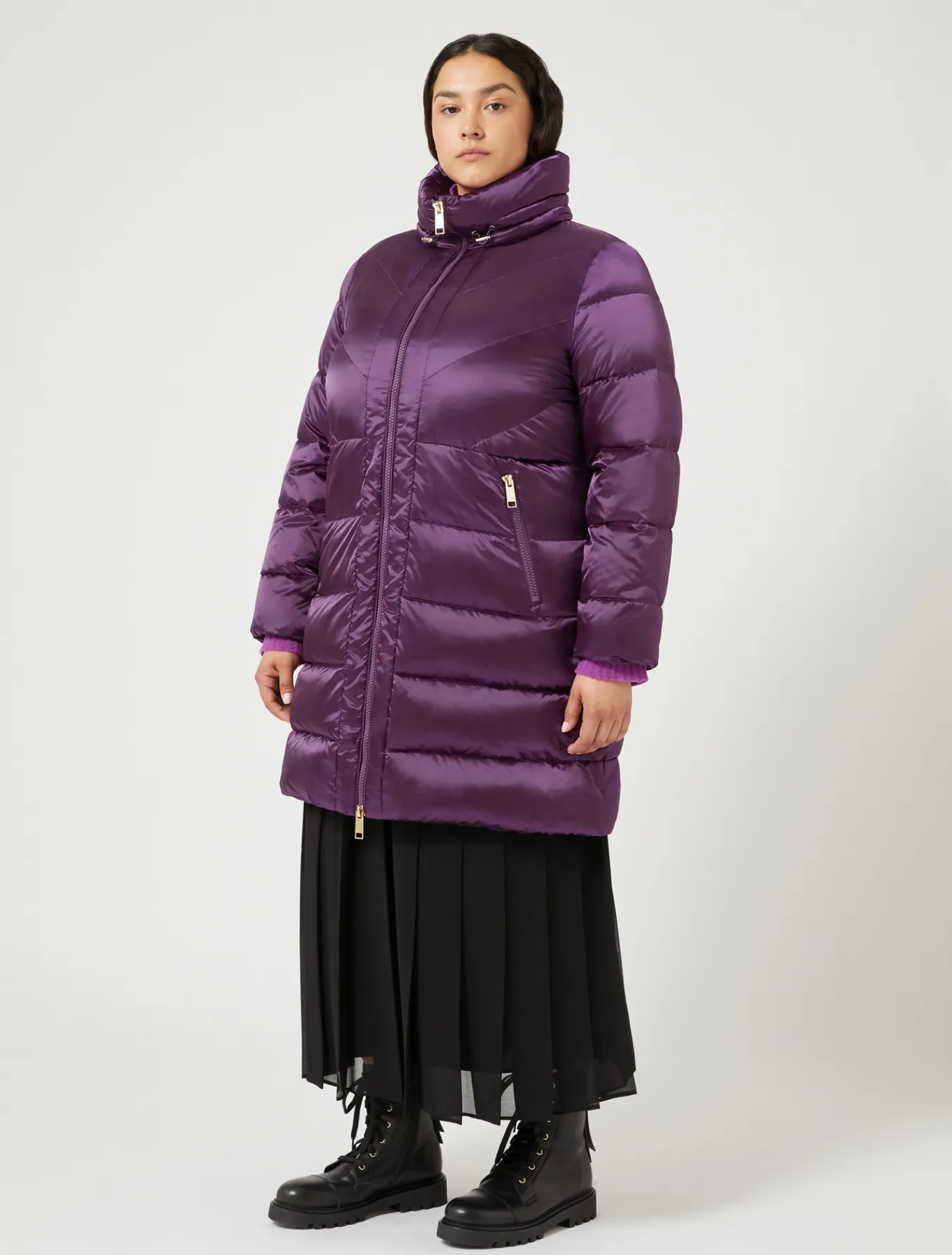 Marina Rinaldi Doudoune en toile déperlante PRUNE Best