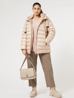 Marina Rinaldi Doudoune en toile technique déperlante ROSE Outlet