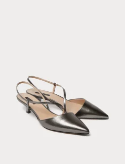 Marina Rinaldi Escarpins avec bride arrière en cuir GRISANTHRACITE Online