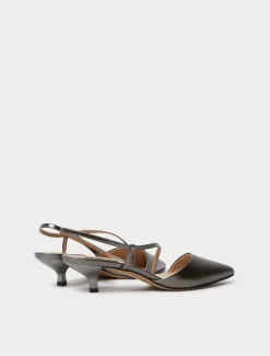 Marina Rinaldi Escarpins avec bride arrière en cuir GRISANTHRACITE Online