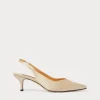 Marina Rinaldi Escarpins sling back en satin BEIGE Best