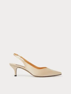 Marina Rinaldi Escarpins sling back en satin BEIGE Best