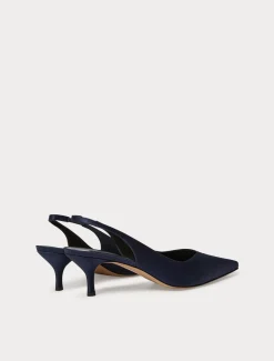 Marina Rinaldi Escarpins sling back en satin BLEUMARINE Fashion
