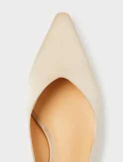 Marina Rinaldi Escarpins sling back en satin BEIGE Best