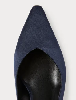 Marina Rinaldi Escarpins sling back en satin BLEUMARINE Fashion