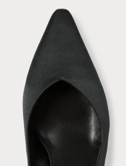 Marina Rinaldi Escarpins sling back en satin NOIR New