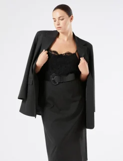 Marina Rinaldi Fond de robe en jersey et dentelle GRISANTHRACITE Clearance