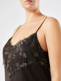 Marina Rinaldi Fond de robe en satin MARRONFONCE New