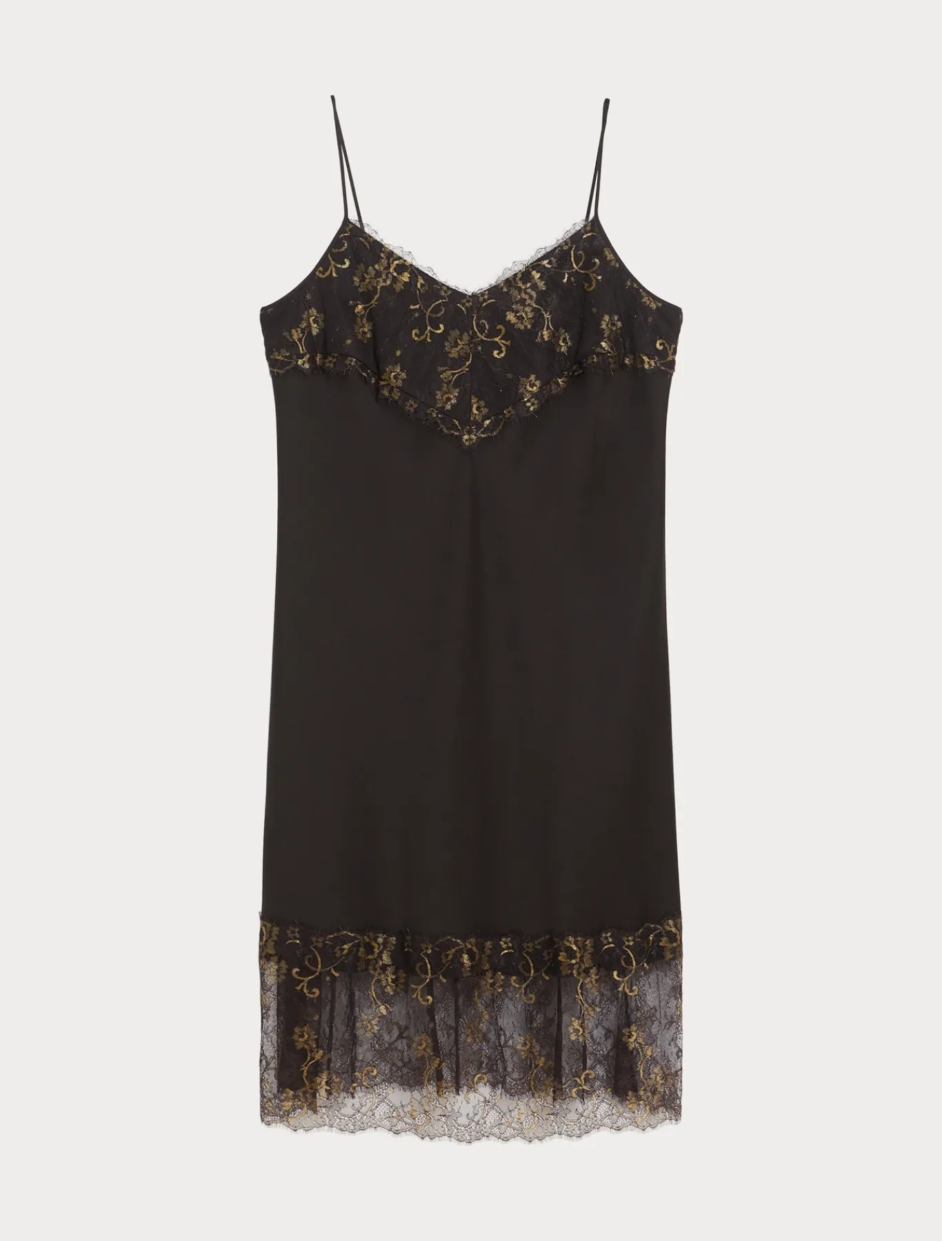 Marina Rinaldi Fond de robe en satin MARRONFONCE New