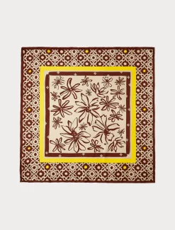 Marina Rinaldi Foulard en sergé de soie BRUN Online