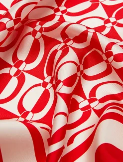 Marina Rinaldi Foulard en soie ROUGE New