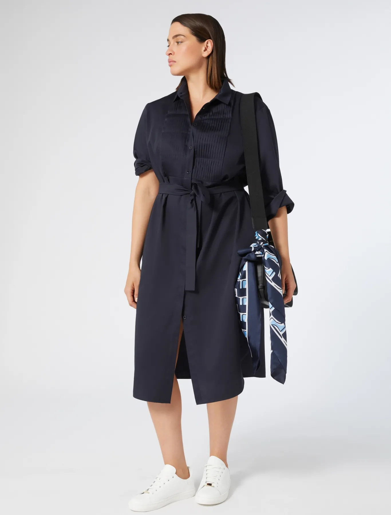 Marina Rinaldi Foulard en soie BLEUET Clearance