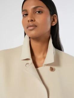 Marina Rinaldi Gilet en double de laine et cachemire BEIGE Online