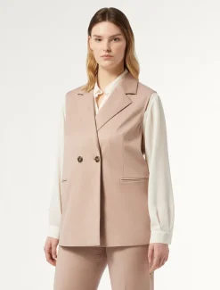 Marina Rinaldi Gilet en sergé MAUVE Best