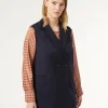 Marina Rinaldi Gilet en sergé BLEUNUIT Online