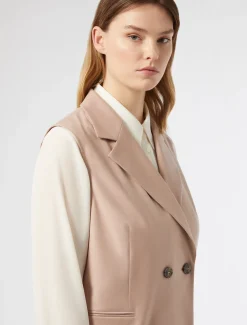 Marina Rinaldi Gilet en sergé MAUVE Best