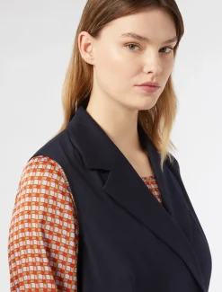 Marina Rinaldi Gilet en sergé BLEUNUIT Online