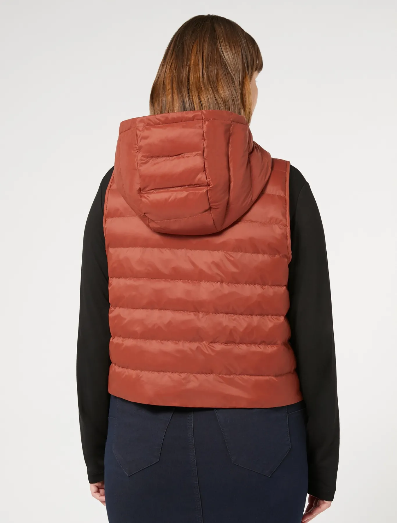 Marina Rinaldi Gilet en toile de nylon déperlante TERRECUITE Outlet
