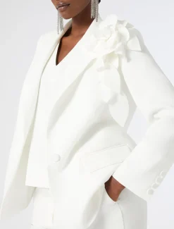 Marina Rinaldi Haut en cady triacétate BLANC Sale