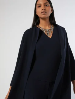 Marina Rinaldi Haut en cady triacétate BLEUNUIT Fashion