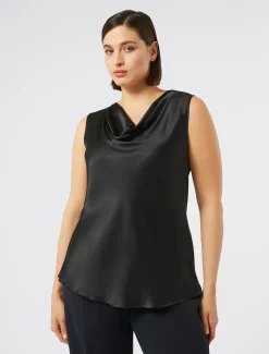 Marina Rinaldi Haut en crêpe envers satin BLEUNUIT Discount