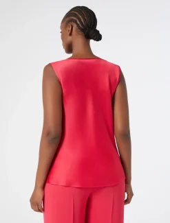 Marina Rinaldi Haut en crêpe envers satin FUCHSIA Best