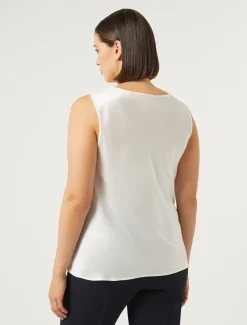 Marina Rinaldi Haut en crêpe envers satin BLANC Clearance