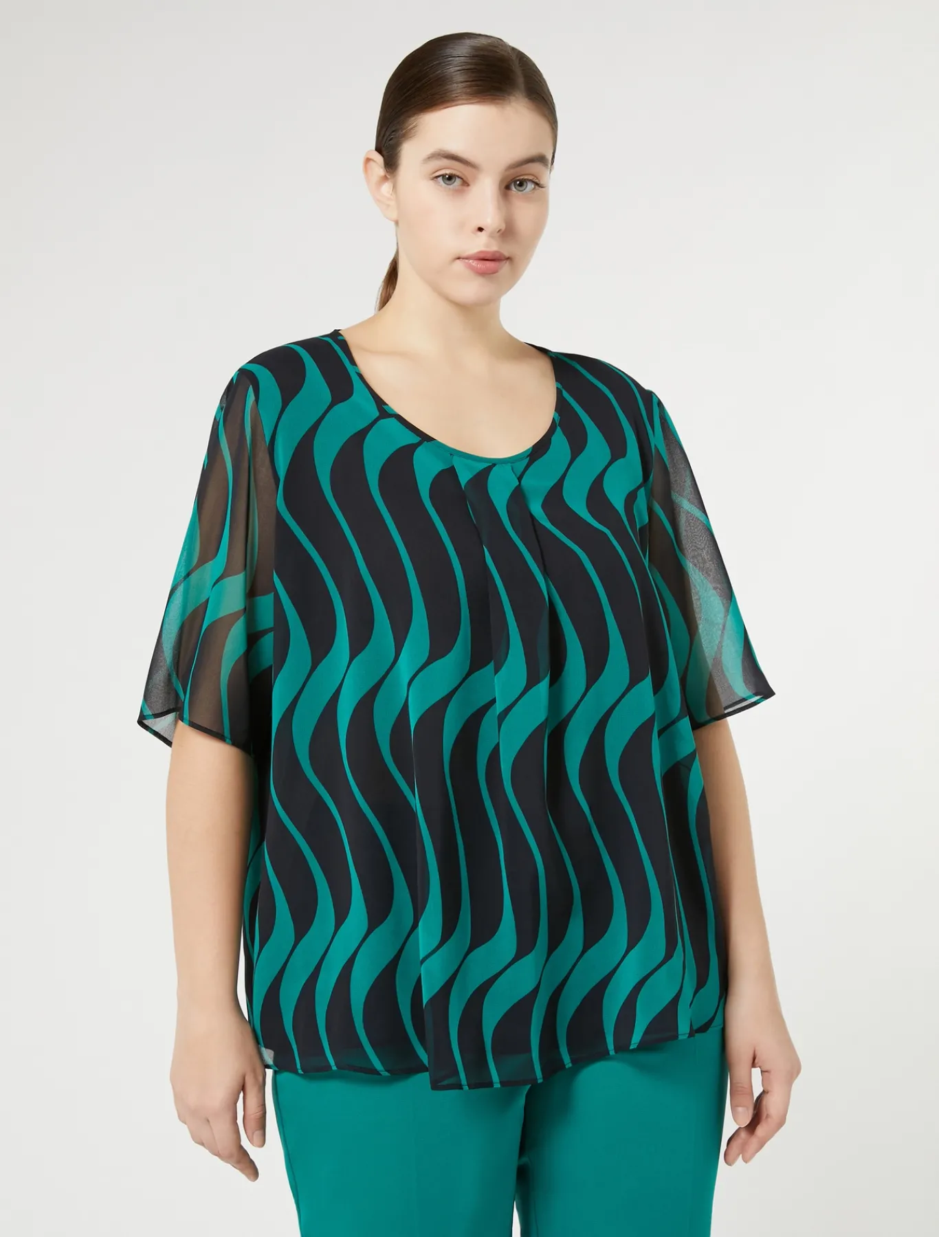 Marina Rinaldi Haut en georgette BLEUMARINE Online