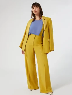 Marina Rinaldi Haut en georgette GRISBLEU Sale
