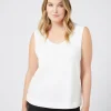 Marina Rinaldi Haut en jersey BLANCNEUTRE New