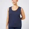 Marina Rinaldi Haut en jersey BLEUET Discount