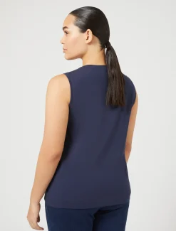 Marina Rinaldi Haut en jersey BLEUET Discount