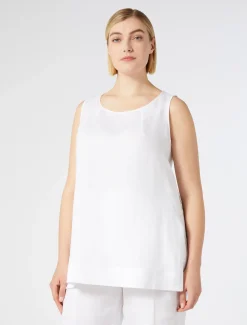Marina Rinaldi Haut en lin BLANCNEUTRE Outlet