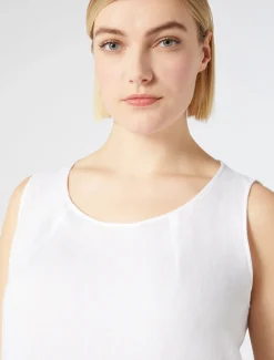 Marina Rinaldi Haut en lin BLANCNEUTRE Outlet