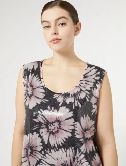 Marina Rinaldi Haut en paillettes et satin BLEUNUIT Clearance
