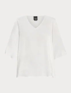 Marina Rinaldi Haut en satin BLANC Clearance
