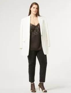 Marina Rinaldi Haut en satin MARRONFONCE Online