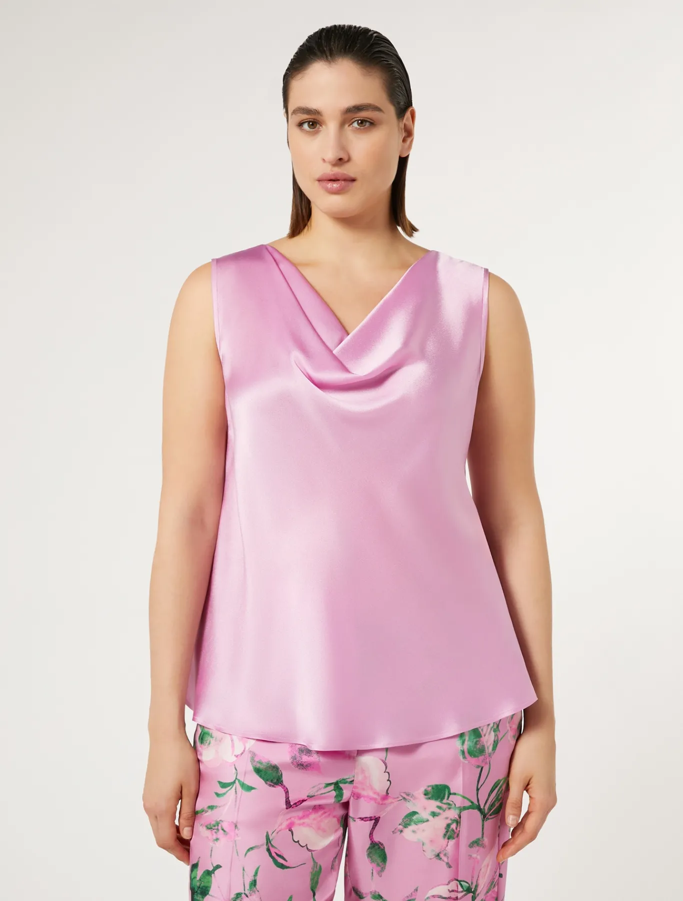 Marina Rinaldi Haut en satin avec drapé ROSE Online