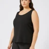 Marina Rinaldi Haut en tissu fluide NOIR Clearance