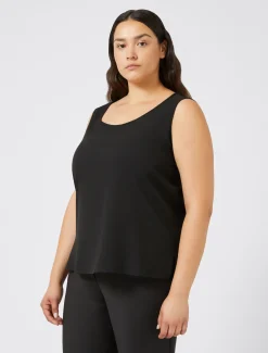 Marina Rinaldi Haut en tissu fluide NOIR Clearance