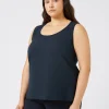 Marina Rinaldi Haut en tissu fluide BLEUMARINE Fashion