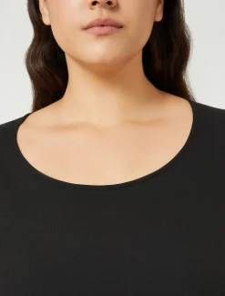 Marina Rinaldi Haut en tissu fluide NOIR Clearance