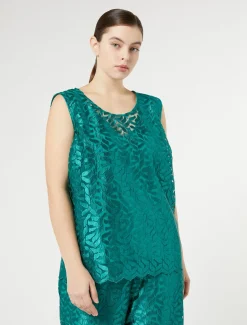 Marina Rinaldi Haut en tulle brodé JADE Sale