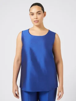 Marina Rinaldi Haut léger en shantung VIOLET Discount
