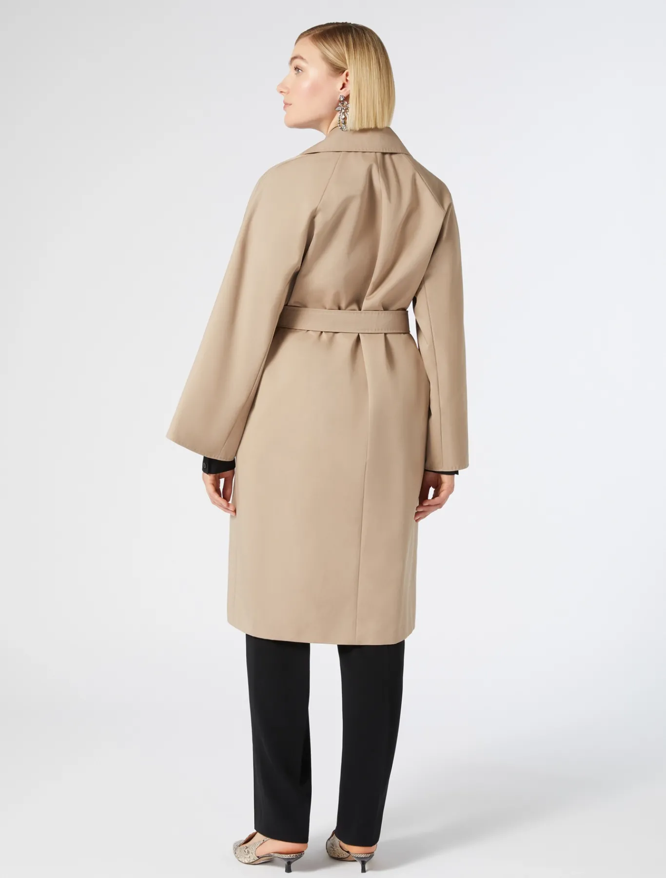 Marina Rinaldi Imperméable en gabardine de coton NOISETTE New